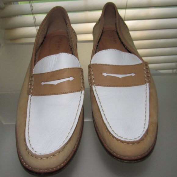 Sperry Top-Sider Women’s Leather Penny Loafers – Size 12 - Preppy Coastal Chic - Picture 3 of 7